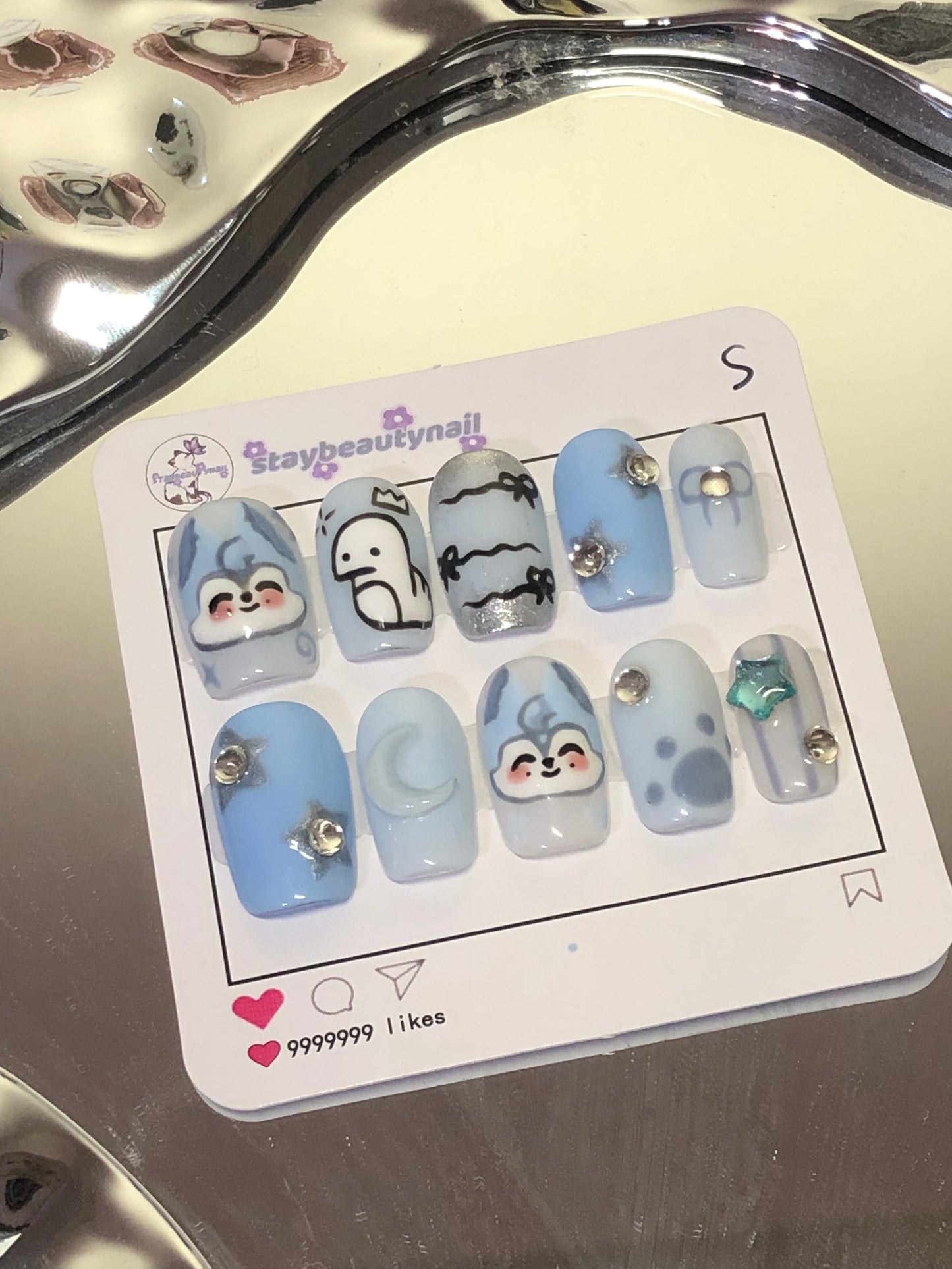 Star Light Wolf Channie Handmade Press On Nail