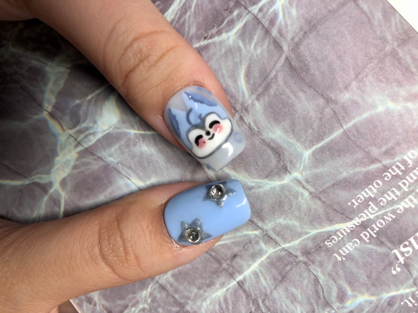 Star Light Wolf Channie Handmade Press On Nail