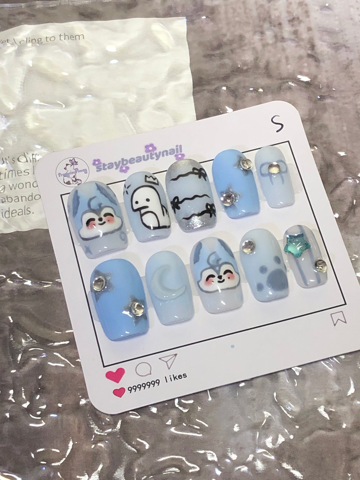Star Light Wolf Channie Handmade Press On Nail