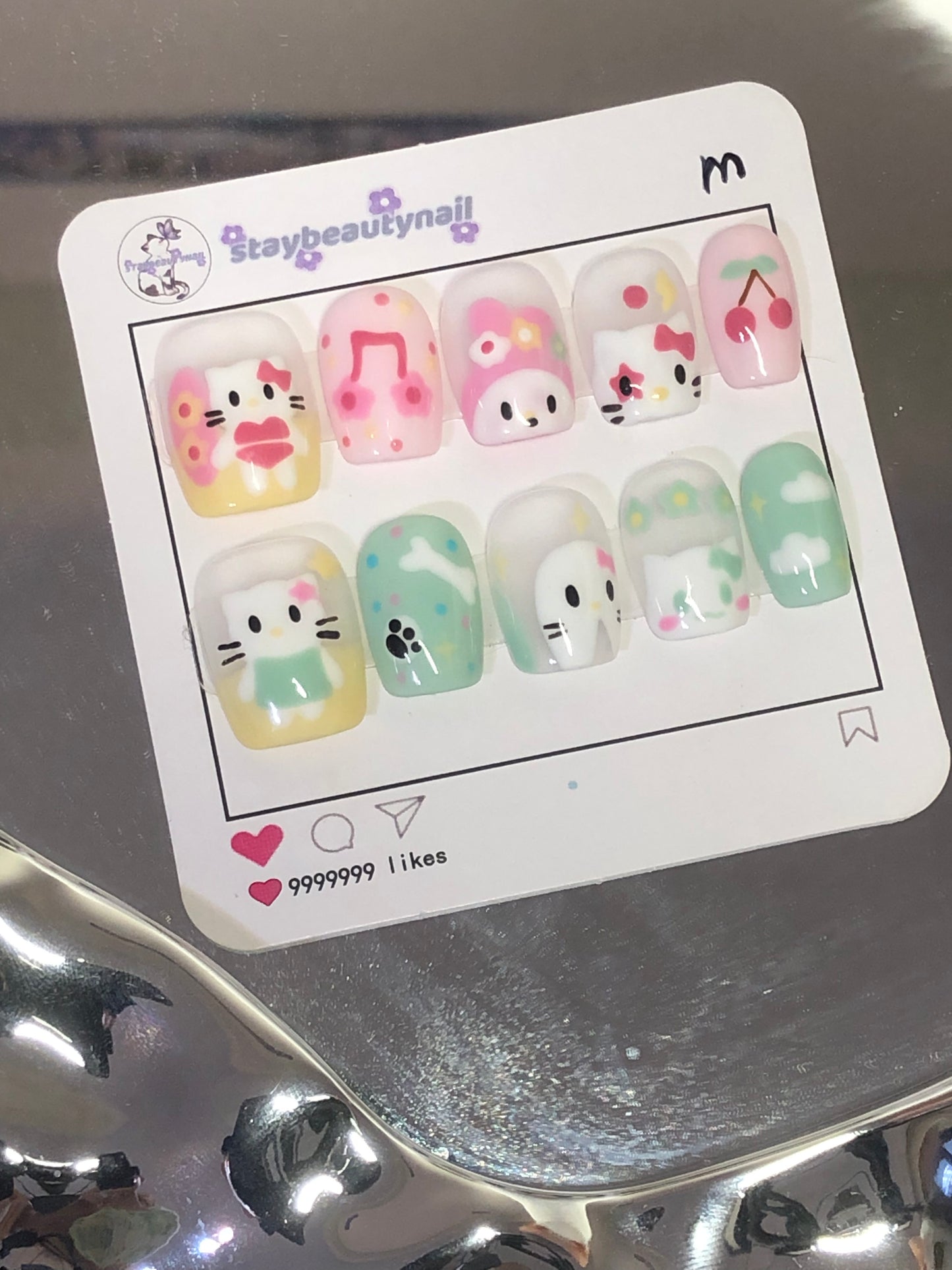Spring Kitty AB Style Press On Nail