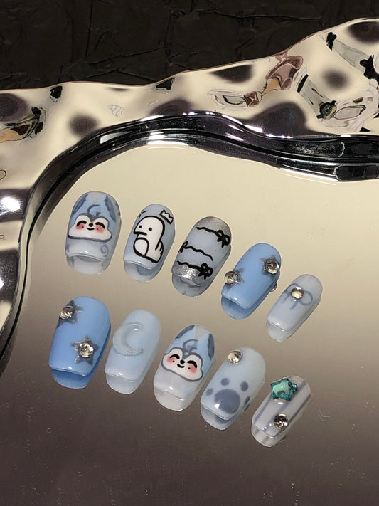 Star Light Wolf Channie Handmade Press On Nail