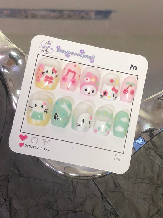 Spring Kitty AB Style Press On Nail